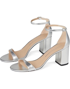 Туфли Nudist Block 75, серебряный Stuart weitzman