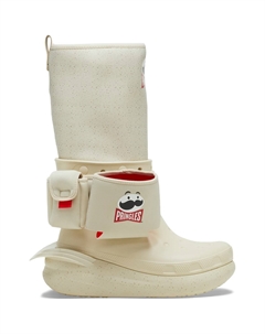 Сапоги женские Classic x Pringles водонепроницаемые, кремовый Crocs