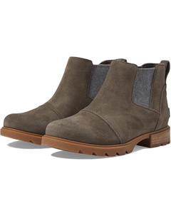 Ботинки женские Emelie III Chelsea из натуральной кожи, серый Sorel