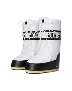 Зимние сапоги с логотипом на толстой подошве, черный/белый Moon boot