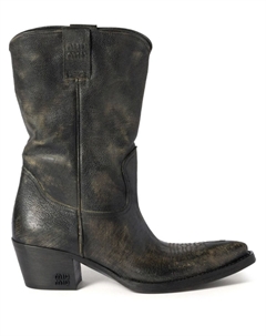 Кожаные ботинки, коричневый Miu miu