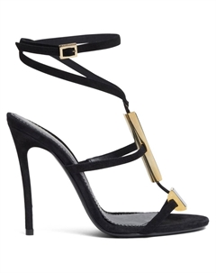 Босоножки на каблуке, черный Dsquared2