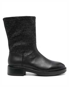 Сапоги с тисненым логотипом, черный Calvin klein