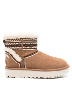 Угги Classic Mini Antherson, коричневый / белый Ugg