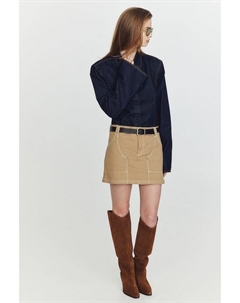 Кожаные сапоги до колена, коричневый H&m