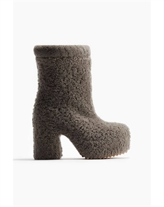 Туфли из овчины, коричневый Inuikii