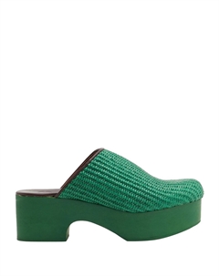 Мюли, зеленый 8 by yoox