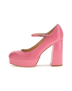Туфли Мэри Джейн на массивном каблуке, розовый Guess