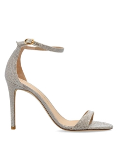 Сандалии нудистские 100 мм, нейтральный цвет Stuart weitzman