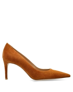 Туфли из замши 75 мм, коричневый Stuart weitzman