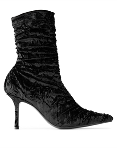 85мм кожаные сапоги, черный Jimmy choo