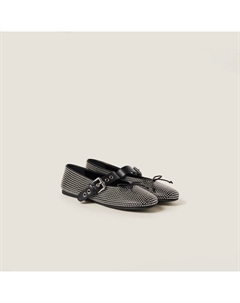 Балетки из телячьей кожи, черный Miu miu