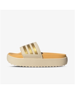 Тапочки Adilette на платформе, золотой Adidas