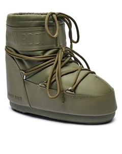 Зимние ботинки на толстой подошве низкие, темно-зеленый Moon boot