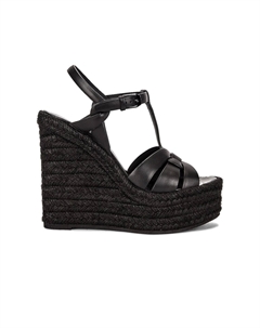 Эспадрильи Tribute на танкетке, цвет Noir Saint laurent