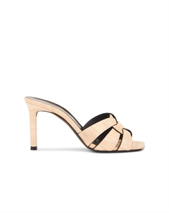 Сандалии-мюли Tribute, цвет Brave Ivory Saint laurent