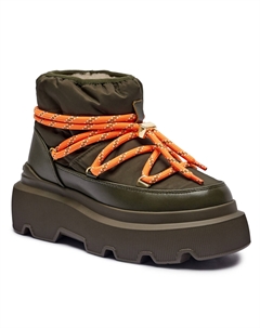 Зимние ботинки женские на платформе, зеленый Inuikii
