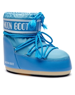 Зимние ботинки на толстой подошве низкие, синий Moon boot