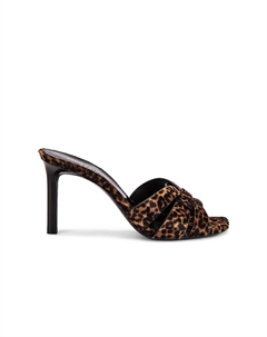 Мюли Tribute с леопардовым принтом, цвет Natural Saint laurent