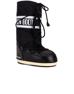 Классические нейлоновые ботинки, черный Moon boot