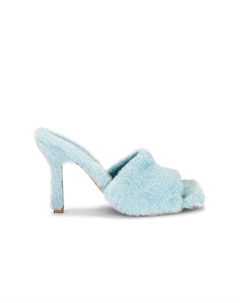Уютные эластичные сандалии-мюли, голубой Bottega veneta