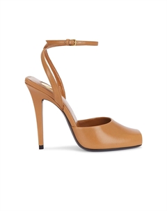 Туфли Orhand с открытым носком, цвет Dark Macadamia Saint laurent