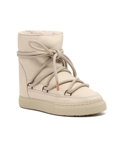 Зимние ботинки женские из натуральной кожи, кремовый Inuikii