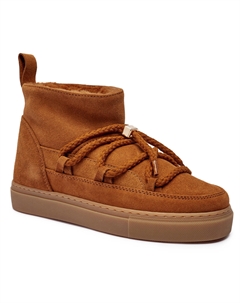 Зимние ботинки женские на шнуровке, коричневый Inuikii