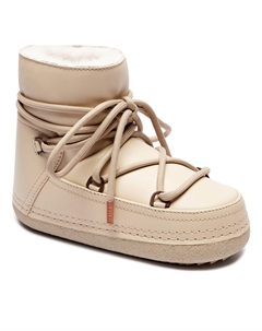 Сапоги женские короткие с мехом, бежевый Inuikii
