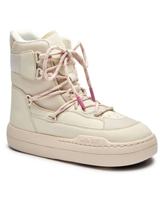 Зимние ботинки на толстой подошве со шнуровкой, бежевый Moon boot