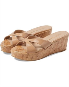 Туфли Carmen Platform Slide, цвет Adobe Stuart weitzman