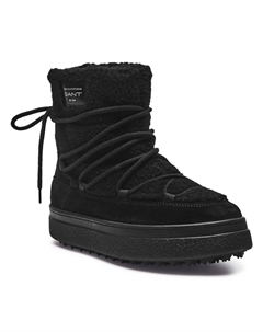 Женские зимние полусапоги Snowhill на шнуровке, черный Gant