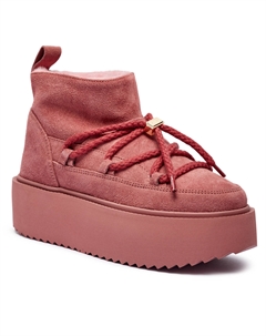 Зимние ботинки женские на платформе, розовый Inuikii