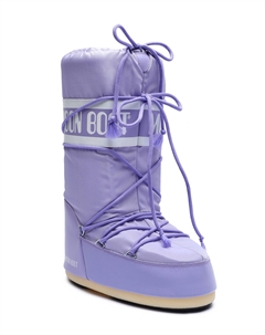 Зимние ботинки на толстой подошве со шнуровкой, лавандовый Moon boot