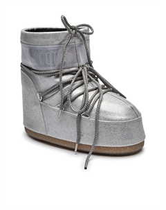 Зимние ботинки на толстой подошве с блестками, серебряный Moon boot