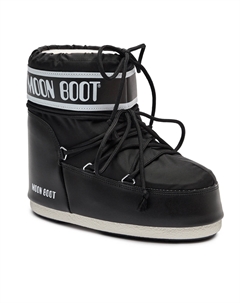 Зимние ботинки на толстой подошве со шнуровкой, черный Moon boot