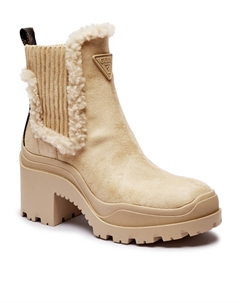 Ботильоны a tacco largo YVETTE shearling, кремовый Guess