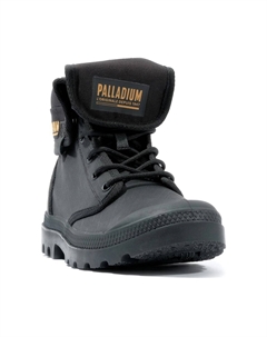 Ботильоны на шнуровке BAGGY COATED, черный Palladium