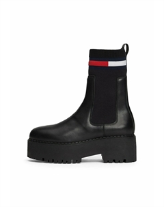 Ботильоны на платформе Tommy Jeans, черный Tommy hilfiger