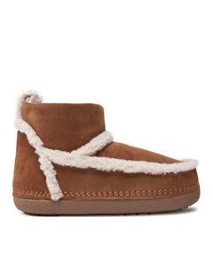 Зимние ботинки женские с меховой отделкой, коричневый Inuikii