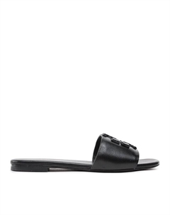 Мюли Double Stack Logo Slide 149466, черный Tory burch