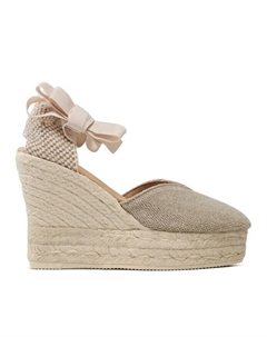 Эспадрильи Manebi Heart-Shaped Wedge Эспадрильи Manebi O 7.1 WH, бежевый