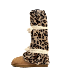 Ботинки зимние высокие Classic Mini, леопардовый Ugg