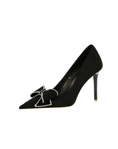 Туфли на высоком каблуке женские черный Bigtree