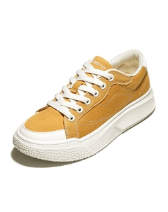 Скейтбордические кеды женские низкие ярко-желтый/цвета слоновой кости белый Toread