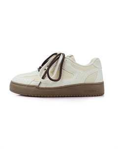 Скейтбордические кеды женские низкие розовый/синий/бежевый B10crown