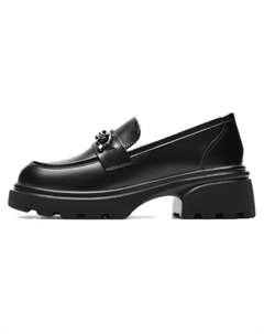 Лоферы женские черный Aokang