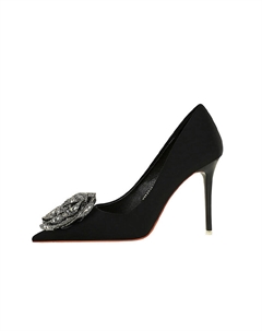 Туфли на высоком каблуке женские черный Bigtree