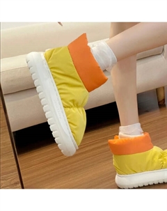 Зимние дутики женские, желтый Shit