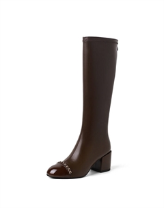 Сапоги Knee-high Boots Women's, коричневый Mo lin